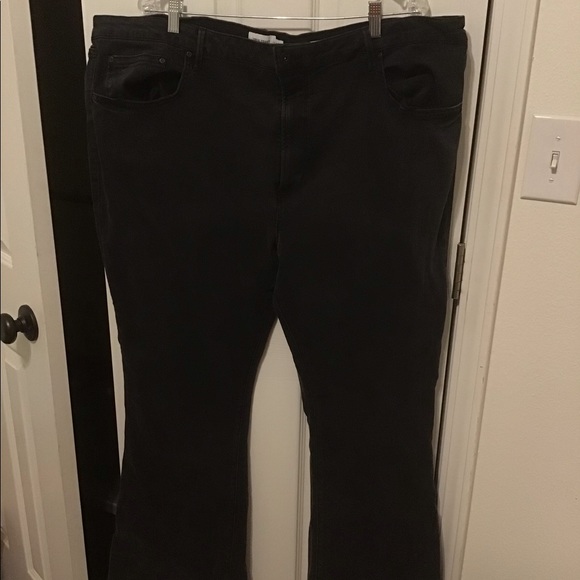 True Craft Denim - True Craft plus size black flare high rise jeans NWOT Size 24WR